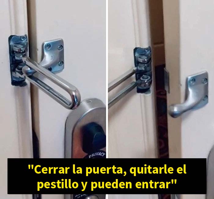 Esta mujer comparte detalles de las habitaciones de hotel en los que fijarse para saber si son seguras