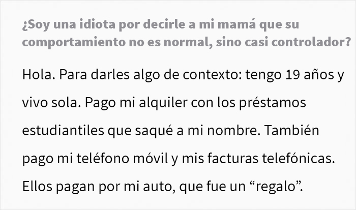 Esta madre controladora enloquece cuando su hija adulta le impide rastrear su ubicación en todo momento