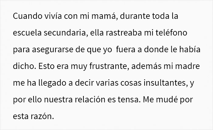 Esta madre controladora enloquece cuando su hija adulta le impide rastrear su ubicación en todo momento
