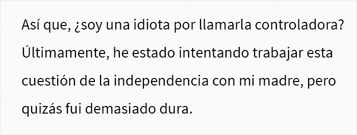 Esta madre controladora enloquece cuando su hija adulta le impide rastrear su ubicación en todo momento