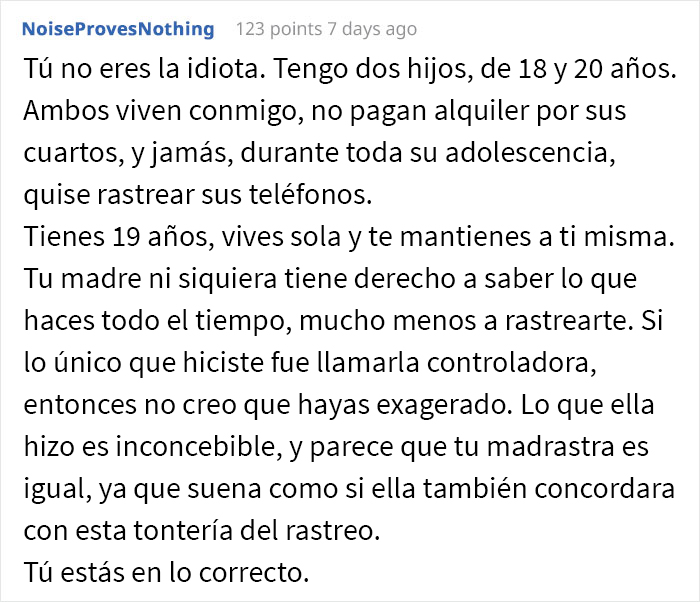 Esta madre controladora enloquece cuando su hija adulta le impide rastrear su ubicación en todo momento