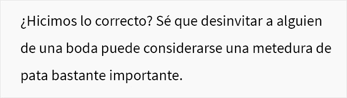 Esta pareja desinvita a uno de los invitados de su boda debido a sus publicaciones en Facebook y genera opiniones divididas en la gente