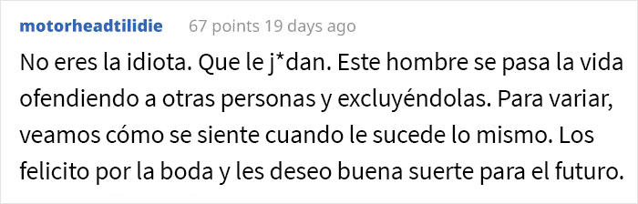 Esta pareja desinvita a uno de los invitados de su boda debido a sus publicaciones en Facebook y genera opiniones divididas en la gente