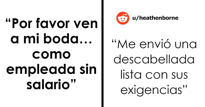 Esta mujer recibe una invitación a una boda y se entera de que no la quieren como invitada, sino como empleada gratis