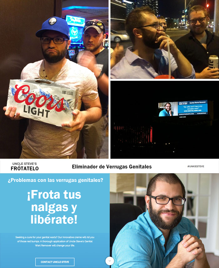Unos amigos alquilaron una valla publicitaria en Las Vegas para una broma de despedida de soltero. El anuncio que pusieron es divertidísimo
