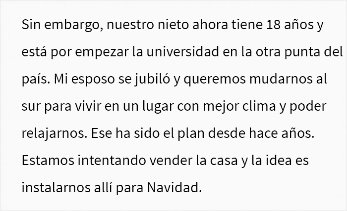 Esta abuela quiere comenzar a vivir su vida de una vez, por lo que se “jubila” de cuidar a sus nietos, y su hija se molesta