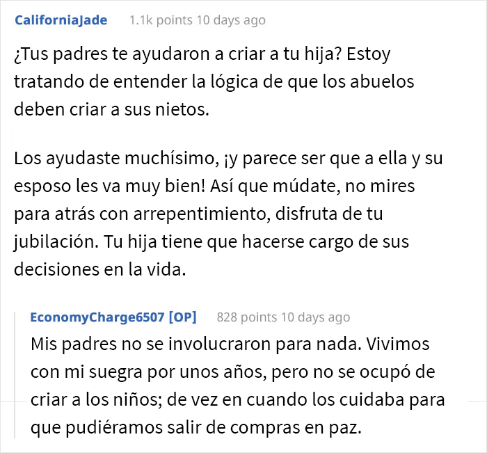 Esta abuela quiere comenzar a vivir su vida de una vez, por lo que se “jubila” de cuidar a sus nietos, y su hija se molesta