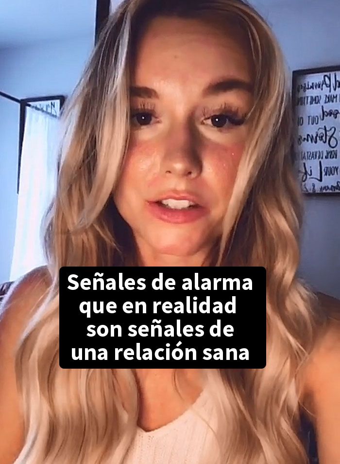 Esta mujer explica cómo ciertos comportamientos en relaciones marcados como 
