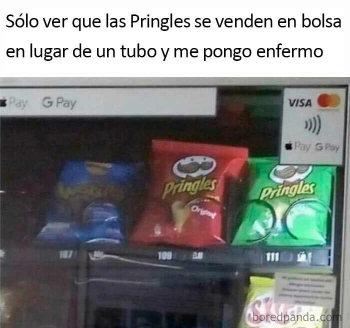 Gracias, odio las bolsas de Pringles