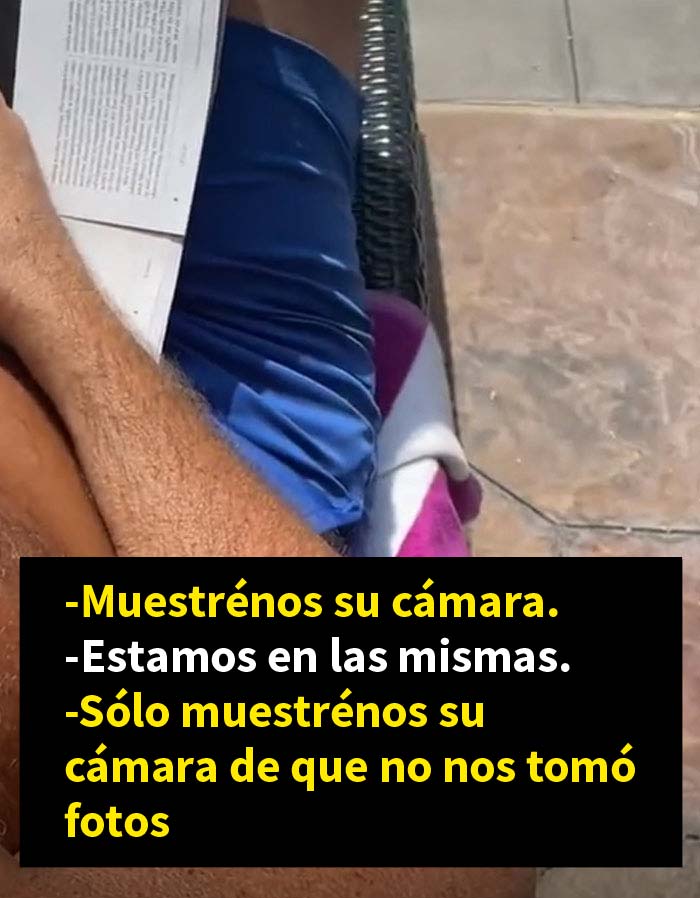 Esta mujer se enfrentó a un pervertido que hacía fotos a ella y a su amiga en la piscina y divide a Internet