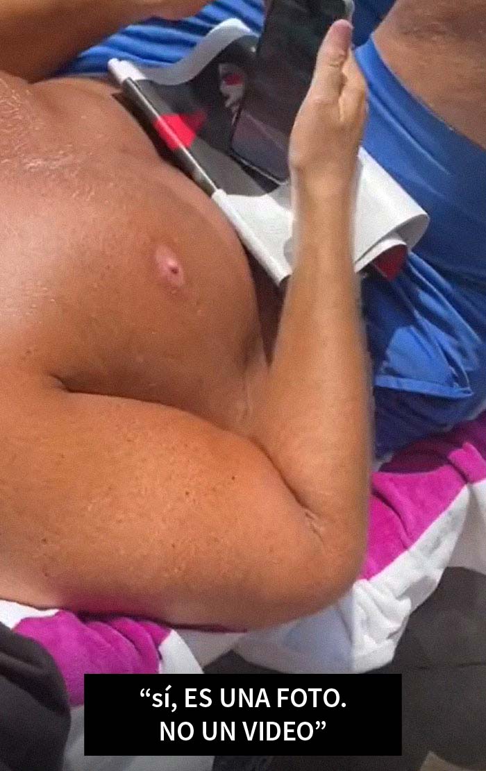 Esta mujer se enfrentó a un pervertido que hacía fotos a ella y a su amiga en la piscina y divide a Internet