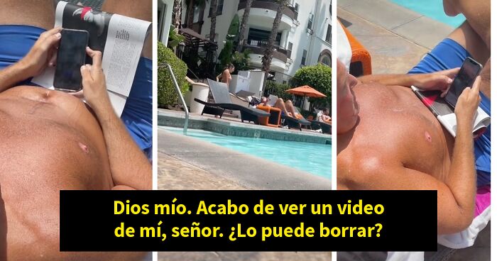 Esta mujer se enfrentó a un pervertido que hacía fotos a ella y a su amiga en la piscina y divide a Internet