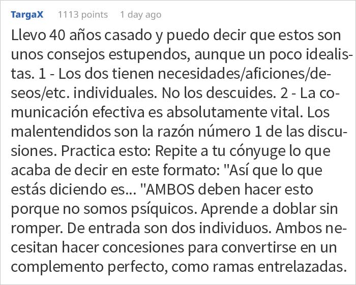 "Hacer el amor se convertirá en un problema": Este hombre explica lo que ha aprendido de 20 años de matrimonio en 10 puntos