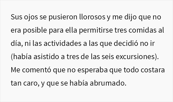 Este hombre rico no se da cuenta de que su novia no puede permitirse su estilo de vida lujoso, llegando a saltarse comidas durante las vacaciones, y se pregunta si está equivocado