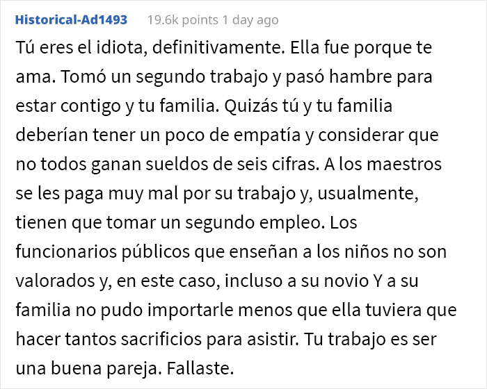 Este hombre rico no se da cuenta de que su novia no puede permitirse su estilo de vida lujoso, llegando a saltarse comidas durante las vacaciones, y se pregunta si está equivocado