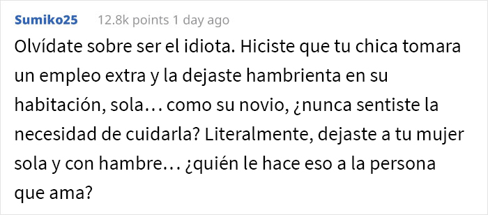 Este hombre rico no se da cuenta de que su novia no puede permitirse su estilo de vida lujoso, llegando a saltarse comidas durante las vacaciones, y se pregunta si está equivocado