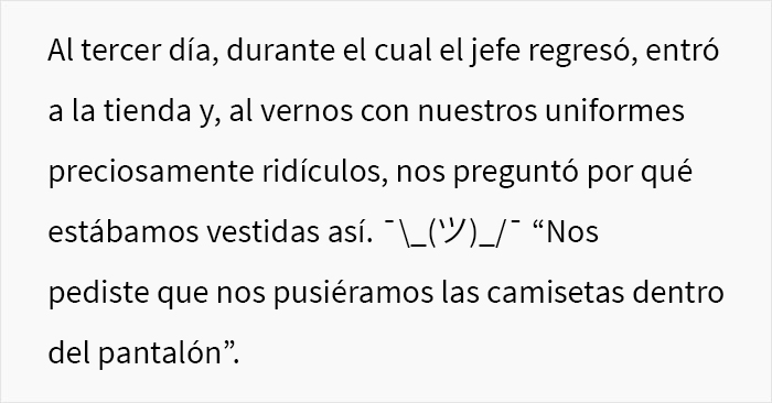 Se exigió a esta mujer embarazada de 8 meses que cumpliera con el código de vestimenta del trabajo, y consiguió que los clientes presentaran quejas al respecto