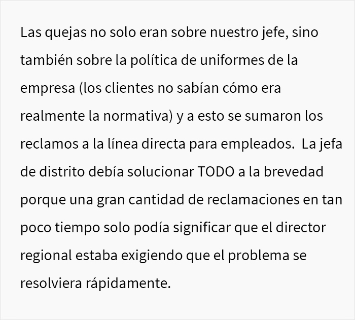 Se exigió a esta mujer embarazada de 8 meses que cumpliera con el código de vestimenta del trabajo, y consiguió que los clientes presentaran quejas al respecto