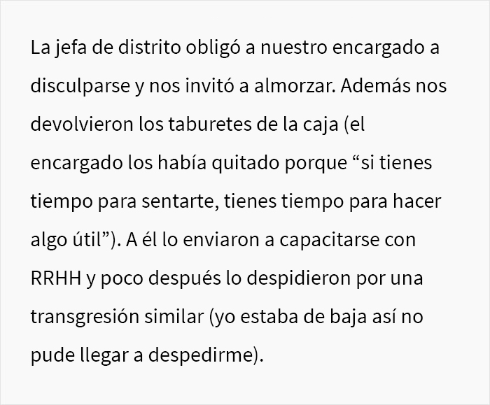 Se exigió a esta mujer embarazada de 8 meses que cumpliera con el código de vestimenta del trabajo, y consiguió que los clientes presentaran quejas al respecto