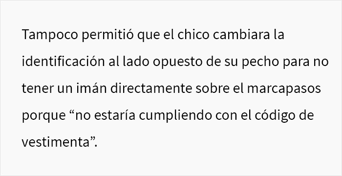 Se exigió a esta mujer embarazada de 8 meses que cumpliera con el código de vestimenta del trabajo, y consiguió que los clientes presentaran quejas al respecto