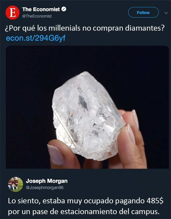 "¡Los millenials son todos unos perezosos y que se creen con derecho a todo!"