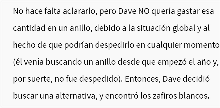 Este hombre le regaló un anillo de diamante falso a su novia cazafortunas, y accidentalmente se vengó cuando ella intentó venderlo
