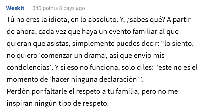 Esta mujer católica no quiere que su hermana asista con su novia a su boda, y genera un conflicto familiar
