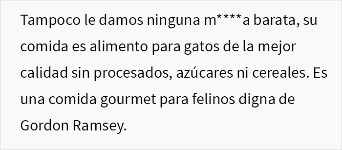 Esta hijastra monta un escándalo cuando sus padres se niegan a alimentar a su gato con comida vegana