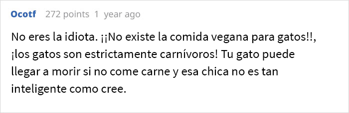 Esta hijastra monta un escándalo cuando sus padres se niegan a alimentar a su gato con comida vegana