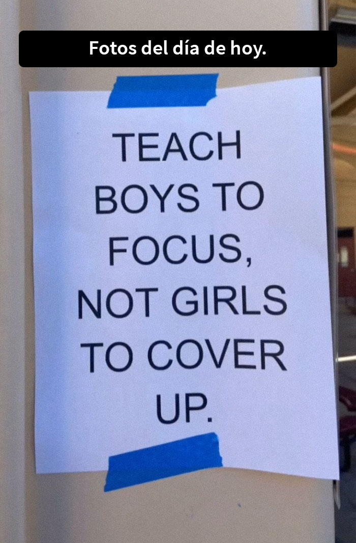 “Enseñen a los chicos a concentrarse y no a las chicas a cubrirse”: Esta protesta de adolescentes contra el código de vestimenta "sexista" se vuelve viral