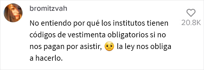 “Enseñen a los chicos a concentrarse y no a las chicas a cubrirse”: Esta protesta de adolescentes contra el código de vestimenta "sexista" se vuelve viral