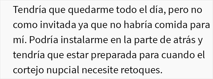 Esta mujer recibe una invitación a una boda y se entera de que no la quieren como invitada, sino como empleada gratis