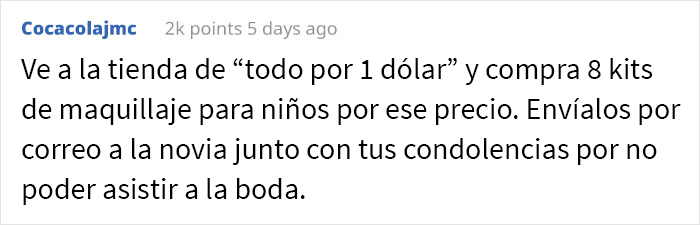 Esta mujer recibe una invitación a una boda y se entera de que no la quieren como invitada, sino como empleada gratis