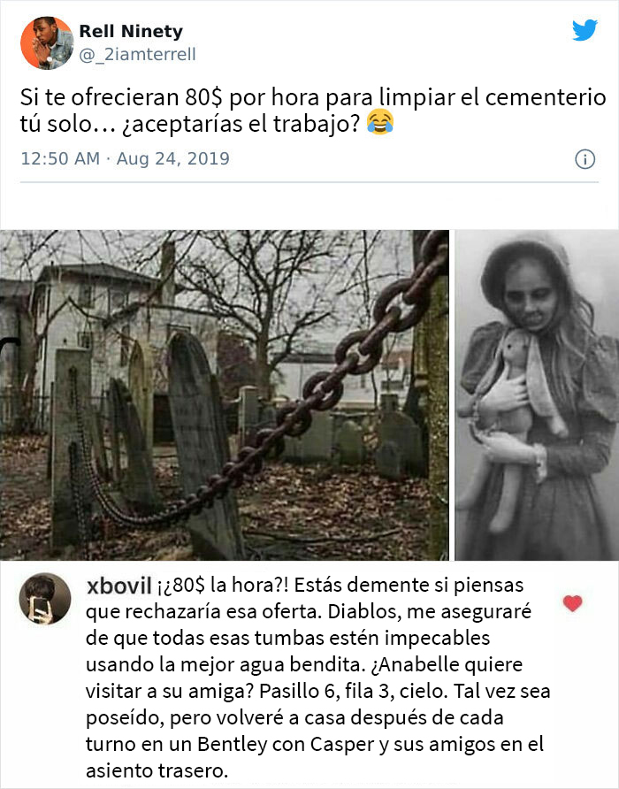 Trabajo en el cementerio