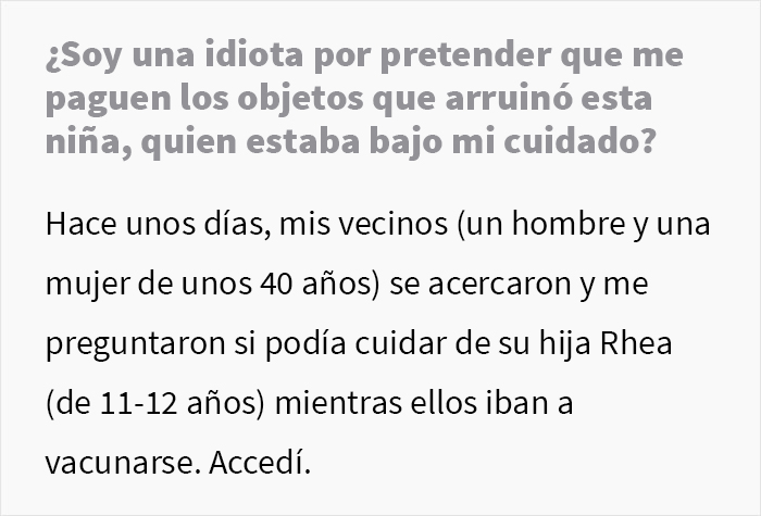 Este padre se enfureció cuando la niñera de su hija le pidió que pagara por los objetos personales que la niña había arruinado