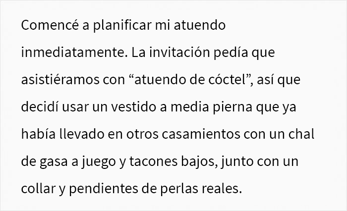 Esta mujer se pregunta si se equivocó al “opacar” a la novia en una boda muy informal