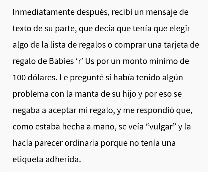 Esta mujer exigió regalos costosos a los invitados de su baby shower, esta estudiante se niega y provoca un drama familiar