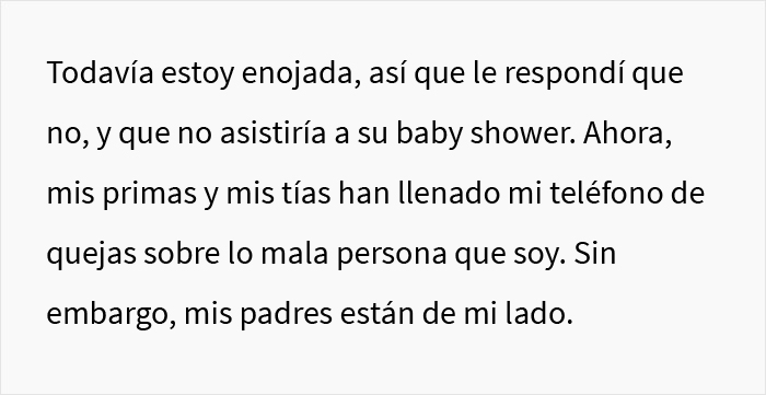 Esta mujer exigió regalos costosos a los invitados de su baby shower, esta estudiante se niega y provoca un drama familiar