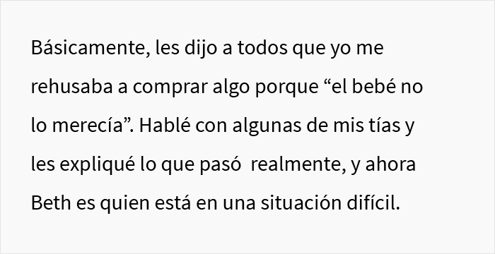 Esta mujer exigió regalos costosos a los invitados de su baby shower, esta estudiante se niega y provoca un drama familiar