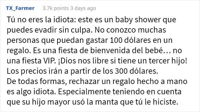 Esta mujer exigió regalos costosos a los invitados de su baby shower, esta estudiante se niega y provoca un drama familiar