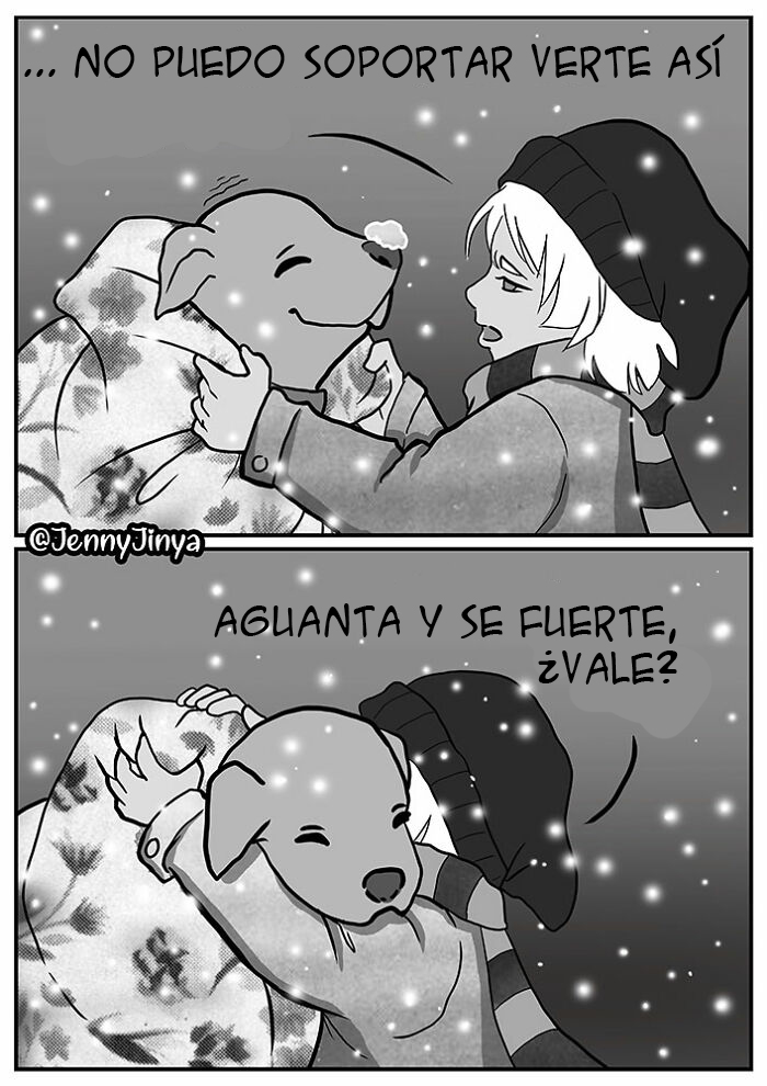 La artista que nos hace llorar con sus cómics de animales presenta uno nuevo sobre un perro congelado