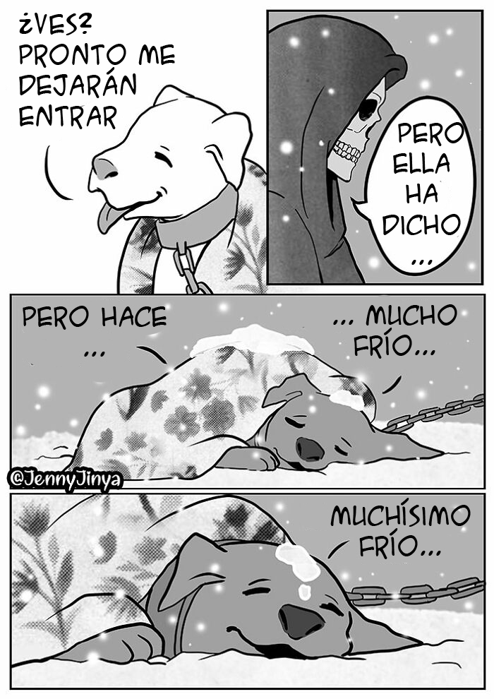 La artista que nos hace llorar con sus cómics de animales presenta uno nuevo sobre un perro congelado