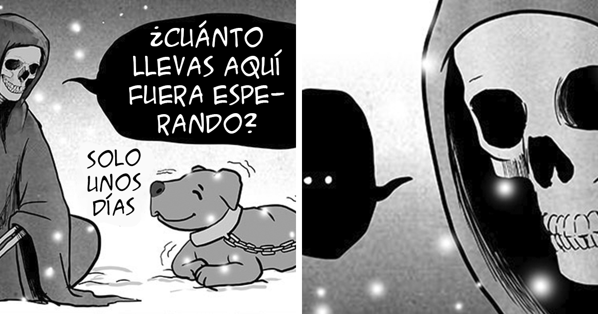 La artista que nos hace llorar con sus cómics de animales presenta uno nuevo sobre un perro congelado