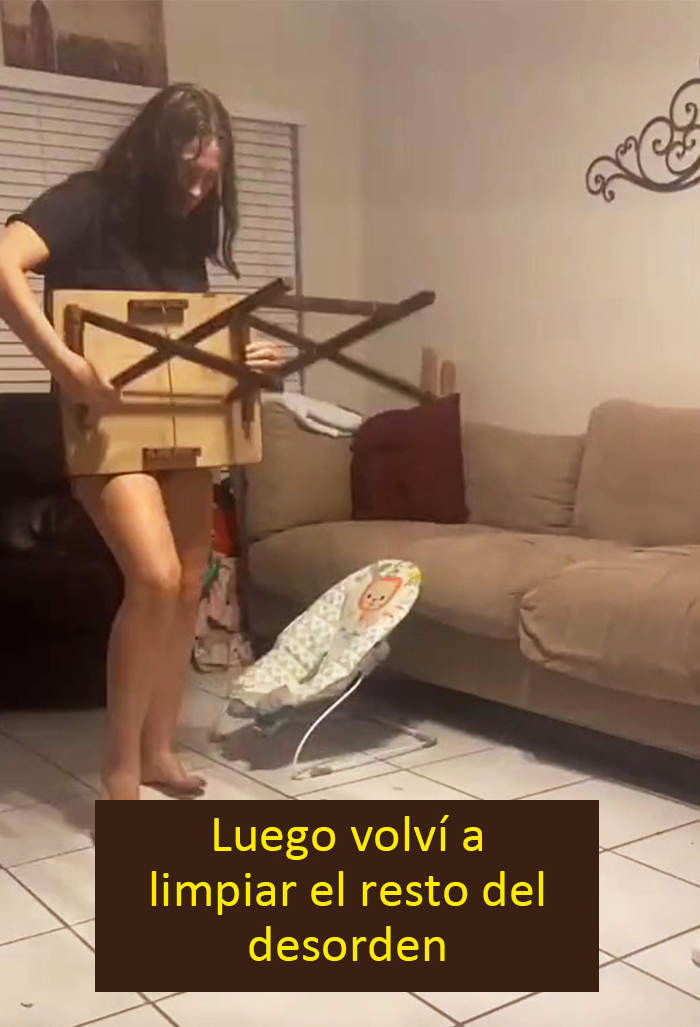 Esta madre ama de casa se vuelve viral con 2,1 millones de likes por mostrar lo que hace durante el día después de que su novio la culpe de no hacer nada