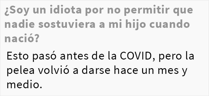 Este padre no dejó que nadie sostuviera a su bebé hasta que su esposa no lo hiciera primero y la familia lo acusa de “robarles” esa experiencia