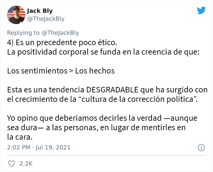 “5 razones por las que la ‘positividad corporal’ es algo malo”: este chico inició una discusión sobre la toxicidad del movimiento body positive