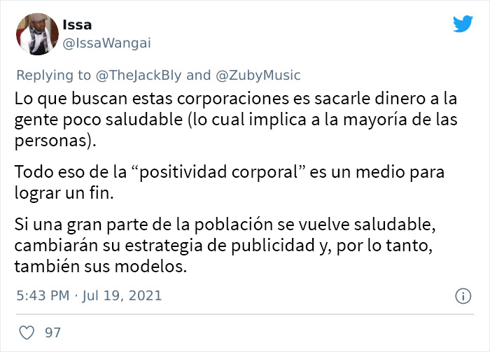 “5 razones por las que la ‘positividad corporal’ es algo malo”: este chico inició una discusión sobre la toxicidad del movimiento body positive
