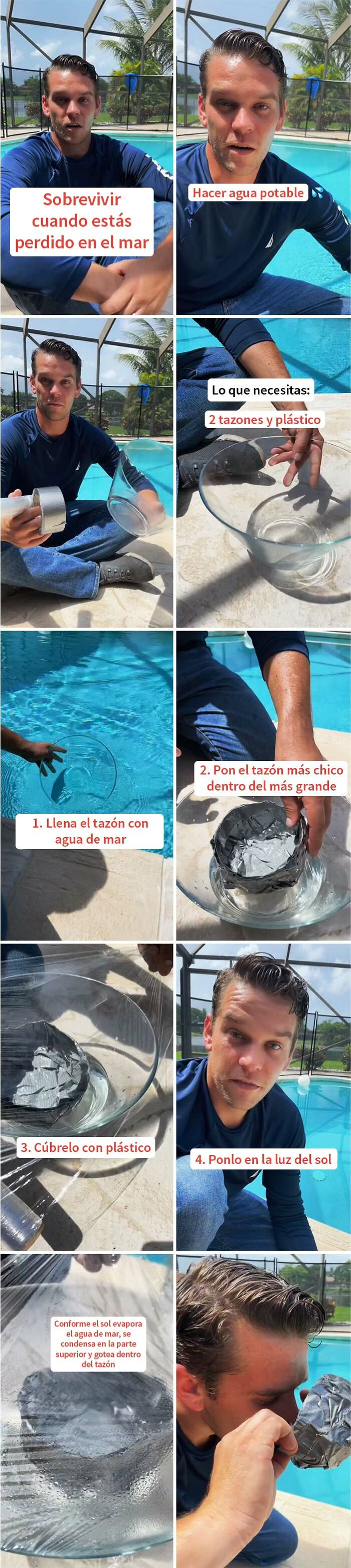 Sobrevivir mientras se está perdido en el mar