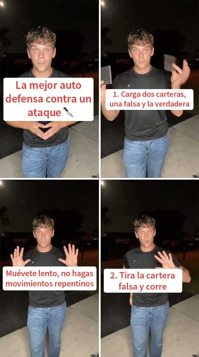 Autodefensa contra un ataque con cuchillo