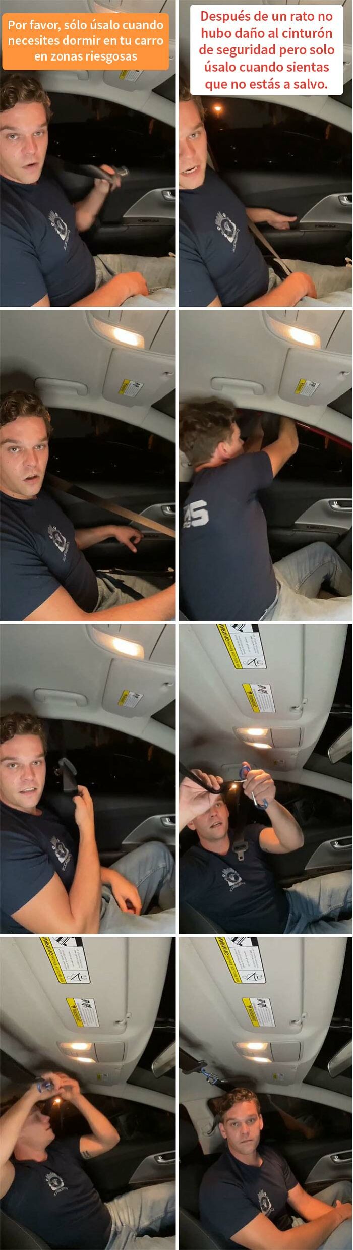 Si necesitas dormir en tu coche en zonas peligrosas